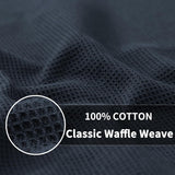 Homaxy Kitchen Towels and Dishcloths Set, 12 x 12 Inches and 13 x 28 inches, Set of 10 Bulk Cotton Kitchen Towels Set, Ultra Soft Absorbent Dish Towels for Washing Dishes, White & Dark Grey