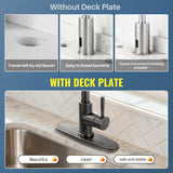 Faucet Plate, ALEASHA Kitchen Sink Cover Stainless Steel Plate for 1 or 3 Hole Bathroom or Kitchen Sink Faucet 10 Inch Escutcheon Hole Covers, Oil Rubbed Bronze