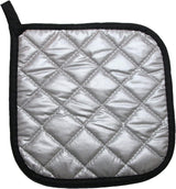 5 PCS Pot Holders for Kitchen, Cotton Potholers with Great Heat Resistance, Hot Pads, Trivets for Cooking and Baking Black
