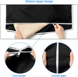 2 Pack XL Hanging Laundry Hamper, Extra Large Tear-Resistant Door Organizer with 2 Hook Types, Space-Saving Laundry Bag (36.5" x 22", Black)