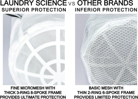 Premium Bra Wash Bag – Set of 3 Mesh Lingerie Laundry Bags for Delicates – Protects Bras, Underwear & Intimates in Washing Machine – Durable Zipper Closure – Regular Size