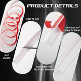 Flexible Quarter Round Molding Trim - Peel and Stick Silicone Caulk Strip,Shoe Molding for Floor Edge,Wall Corner,Staircase,Cabinet,Baseboard and Window Sill in Bathroom/Kitchen/Living Room,118 Inch