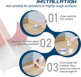 Flexible Quarter Round Molding Trim - Peel and Stick Silicone Caulk Strip,Shoe Molding for Floor Edge,Wall Corner,Staircase,Cabinet,Baseboard and Window Sill in Bathroom/Kitchen/Living Room,118 Inch