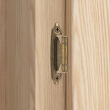 10 Pack (5 Pair) Antique Brass Self Closing Cabinet Hinges for Kitchen Cabinet Door, 1/2" Overlay (Variable) Semi Concealed Kitchen Cabinet Hinges