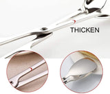 2-PACK Serving Tongs for Cooking Buffet Party Catering, Thickening Food Serving Cake Bread Kitchen Salad Tongs, Stainless Steel