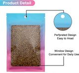 100 Pcs Resealable Mylar Bags, Gradient Color Food Storage Bags, Zip Bag Foil Bags Packaging Pouch for Food Storage, Sample, Small Business (Blue Pink, 4 X 6 Inch)