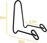 2 Pack Display Stand Easel Iron Bowl Stands for Display Medium Deep Bowls, Platters and Deep Dishes
