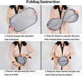 2 Pcs Popup Mesh Laundry Baskets, Collapsible and Portable Clothes Washing Laundry Hampers with Reinforced Carry Handles, Gray Clothes Hamper for Home, Travel, College Dorm