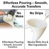 Funnel for Kitchen Aid Mixer, Kitchen Aid Accessories and Attachments, Pouring Chute for Kitchid Mixer, Fits Tilt-Head 4.5–5 Qt (KSM150), Durable Dishwasher-Safe Baking Tool