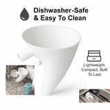 Funnel for Kitchen Aid Mixer, Kitchen Aid Accessories and Attachments, Pouring Chute for Kitchid Mixer, Fits Tilt-Head 4.5–5 Qt (KSM150), Durable Dishwasher-Safe Baking Tool