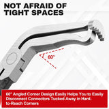 3PCS Electrical Disconnect Pliers, Upgrade Electrical Connector Pliers, Automotive Electrical Connector Removal Tool, Automotive Electrical Terminal Connector Separator Removal Tool for Cars