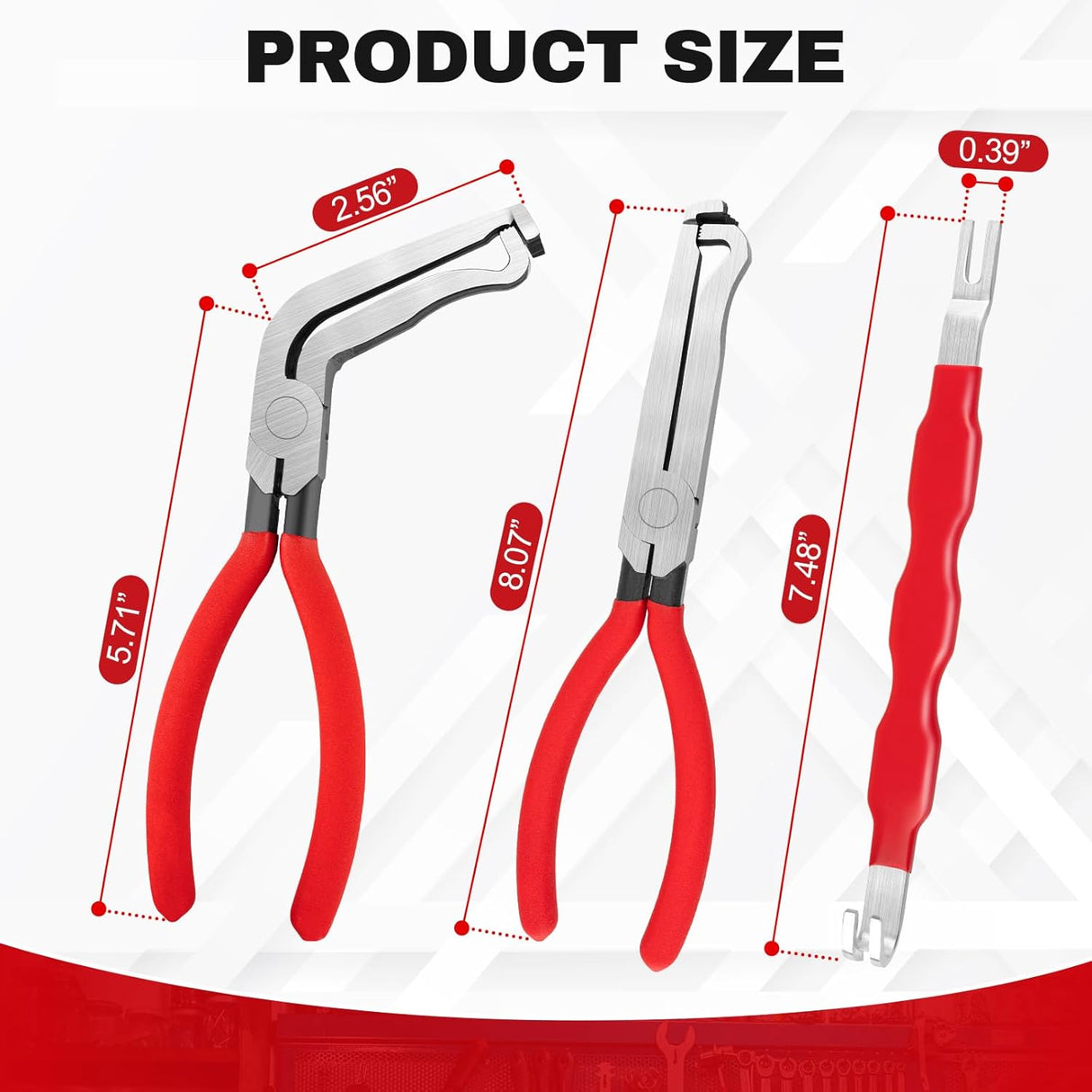 3PCS Electrical Disconnect Pliers, Upgrade Electrical Connector Pliers, Automotive Electrical Connector Removal Tool, Automotive Electrical Terminal Connector Separator Removal Tool for Cars