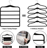 Closet Organizers and Storage,3 Pack Velvet Pants-Hangers-Space-Saving,Non Silp 5 Tier Scarf Jeans Organizer,Dorm Room Essentials for College Students Girls Boys Guys,Organization and Storage