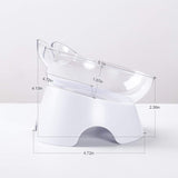 Anti Spill Tilted Cat Food Bowls, Whisker Fatigue Elevated Bowls Set for Cat and Puppy, Pet Bowl Holds About 1 Cup of Pet Food