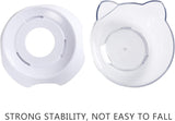 Anti Spill Tilted Cat Food Bowls, Whisker Fatigue Elevated Bowls Set for Cat and Puppy, Pet Bowl Holds About 1 Cup of Pet Food