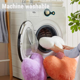 Heart Pillows for Valentine's Day, White Heart Shaped Pillows, Ultra Soft Small Cute Fluffy Pillows, Love Throw Pillows Gifts, Women Girls Living Room Decor 10x13 Inch