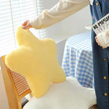 Cute Pillow Cushion Decorative Nursery Stuffed Throw Pillows Yellow Pink Sofa Pillow Cushion Star Plush Pillow Kids Boys Girls Adults Car Home Chair Floor Bed Gift Reading Nook TV