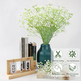 10Pcs Artificial Baby Breath Flowers White with Long Stem, Real Touch Silk Gypsophila Bouquets Bulk for Wedding, DIY Floral Arrangements, Home & Office Decor, Party Centerpieces, White