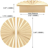 6 Pack Cabinet Handles 2.52 inch Kitchen Cabinet Pulls 64mm with Vintage Cupboard Drawers Hardware Dresser Drawer Handles Kitchen Cabinet Handles (64MM, 6 Pack, Brushed Gold)
