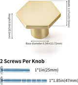 5 Pack Cabinet Knobs Gold Kitchen Drawer Knobs - LS6275GD Gold Cupboard Knobs Kitchen Cabinet Hardware Gold Drawer Knobs Cabinet Door Knobs