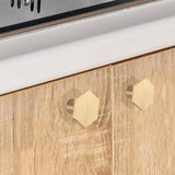 5 Pack Cabinet Knobs Gold Kitchen Drawer Knobs - LS6275GD Gold Cupboard Knobs Kitchen Cabinet Hardware Gold Drawer Knobs Cabinet Door Knobs