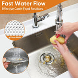 Kitchen Sink Strainer 2 Pack, 4.5 Inch/11.5cm Stainless Steel Sink Drain Strainer Kit Food Catcher for Kitchen Sink