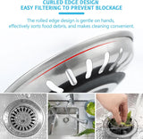 2 Pack Kitchen Sink Strainer, Stainless Steel Sink Drain Stopper, 3.15 Inch/8cm Sink Plug