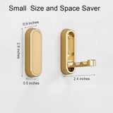Foldable Towel Hooks for Bathroom 4 Pack,Wall Hooks for Hanging Heavy Duty Coat Robe Purse Foldable Hooks Storage Solution for Bathroom,Closet,Entryway,Pool and Kitchen (4, Brushed Gold)