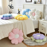 Flower Pillow, Flower Shaped Pillow Decorative Throw Pillows for Bed Couch, Cute Daisy Pillow Dorm Decor Floor Seating Cushion (Pink, 19.6 Inches)