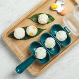2Pcs Blue Rice Ball Maker Shake Lunch Maker Mould Rice Ball Shaker Rice Ball Mold Rice Ball Shaped Kitchen Tools and Home DIY Making Kit Sushi Plates,DIY Sushi Shake Rice Ball Mold, Specialty Plates