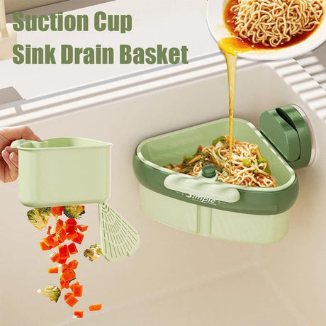 Sink Strainer Basket, 2025 New Faucet Hanging Strainer, Self-Cleaning Kitchen Sinks Food Waste Catcher for Dishwashing, RV, Small Spaces (2PCS)