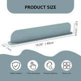 Sink Splash Guard, Safe Silicone Sink Splash Guard, Non-Slip Sink Water Splash Guard with Suction Cup Base, Reusable Sink Splash Guard Behind Faucet for Kitchen Sink, Sink Water Splash Guard