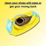 Unbloo Shoe Bag for Washing,Unbloo Laundry Shoe Bag, Sneaker Washing Machine Bag, Shoe Washing Machine Bag, Unstain Laundry Shoe Bag,Reusable Shoe Laundry Bag for Washer and Dryer (1pair-Yellow)