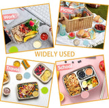 6Pcs Salad Dressing Container Sets,Reusable Salad Container Small Containers with Lids for Lunch Stainless Steel Condiment Cup Leakproof Dipping Sauce Cups 1.7 oz Small Containers for Picnic Travel