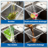 Kitchen Sink Strainer with Net 100Pcs, Large Opening Sink Strainer Rack, Foldable Rag Rack, Strong Load-Bearing Kitchen Food Catcher Filter, for Kitchen Sink Leftover Garbage Food