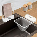 Kitchen Sink Strainer with Net 100Pcs, Large Opening Sink Strainer Rack, Foldable Rag Rack, Strong Load-Bearing Kitchen Food Catcher Filter, for Kitchen Sink Leftover Garbage Food