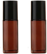 2Pcs Brown 50ml Glass Essential Oil Roller Bottles,Large Empty Roller Bottles Refillable,Deodorant Bottle Containers Rollerball for Fragrance Refillable Containers Accessories