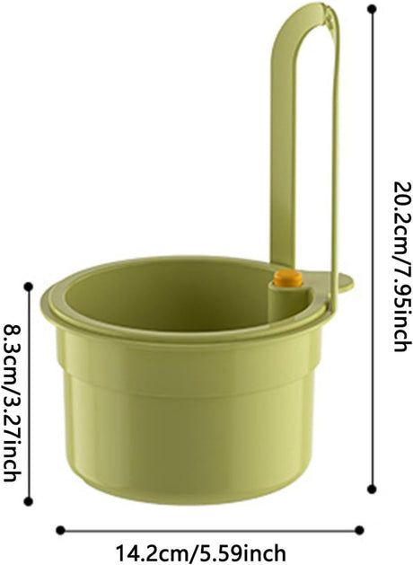 Kitchen Sink Strainer Basket, Faucet Hanging Filter Basket, 2025 Kitchen Sink Food Waste Catcher Faucet Hanging, Sink Trash Catcher for Garbage Leftovers (Green)