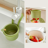 Kitchen Sink Strainer Basket, Faucet Hanging Filter Basket, 2025 Kitchen Sink Food Waste Catcher Faucet Hanging, Sink Trash Catcher for Garbage Leftovers (Green)