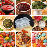 2 Compartment Snack Containers with Lids, Small Reusable Plastic Clear Snack Containers for School, Home, Fridge, Veggie Dip, Lunch, Cheese and Crackers (30)