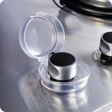 6 Pack Stove Knob Covers for Children Safety, Grey Stove Knob Safety Covers Kitchen Stove Gas Knob Covers, Easy to Install Toddler Baby Proof Kitchen Safety Guard for Home Kitchen