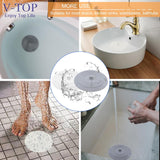 Bathtub Drain Stopper 3 Pack,  5inch Tub Cover, Silicone Bath Plug Essentials Flat Suction for Kitchen Bathroom Laundry Accessories -