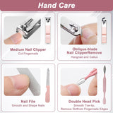 Premium Nail Care Set - 7-in-1 - Professional Nail Clippers - Scissors - Pedicure Set - Stainless Steel - Nail File and Nail Care Tools - Comes with a Luxury Travel Case - Portable Nail Care Set - Gift for Women