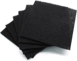 Biaungdo 6 Pack 5 Inch Sqaure Charcoal Filter Replacements, Black Kitchen Compost Bin Filters for Countertop Square Carbon Filter Bin Pail Replacement