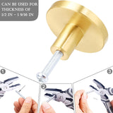 2 Pack Clover Shape Drawer Pulls Solid Brass Stylish Kitchen Cabinet Modern Brushed Gold Trefoil Dresser Knobs Door Window Pull Handles Cabinet Hardware for Cupboard Pulls with Screws
