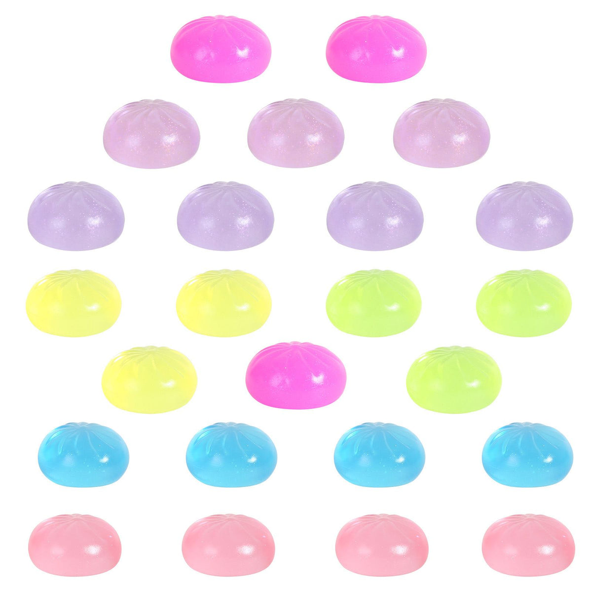 Adult Squishy Stress Relief Toy 24-Day Countdown Surprise Set - Mystery Dumpling Squeeze Calendar Gift Box - Decompression Toy - GJ876-005