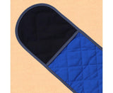 Double-ended Heat Resistant Cotton Mitt Oven Padded Kitchen Baking Glove Tool-Blue
