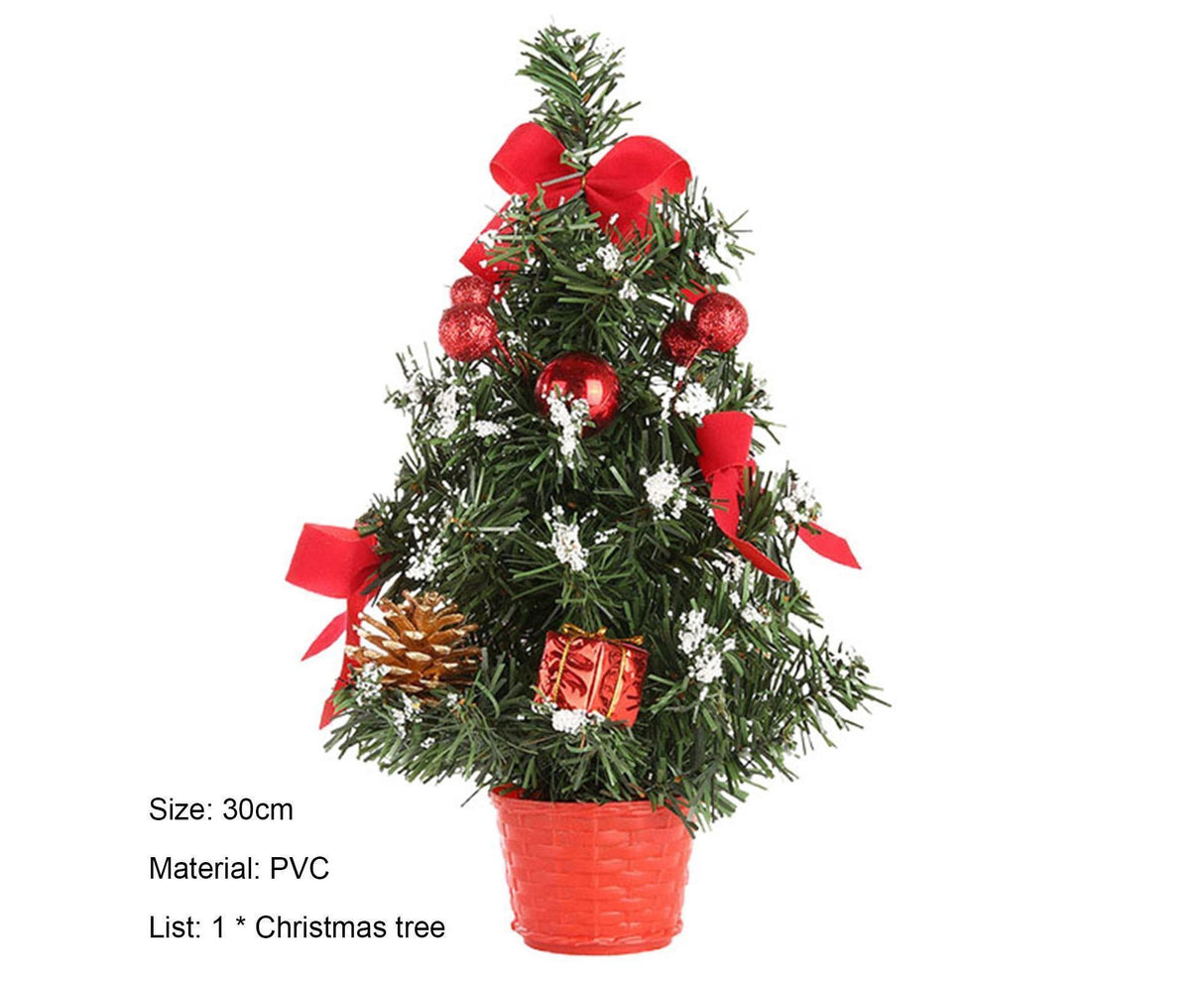 30cm Mini Christmas Tree Artificial Christmas Tree-Red