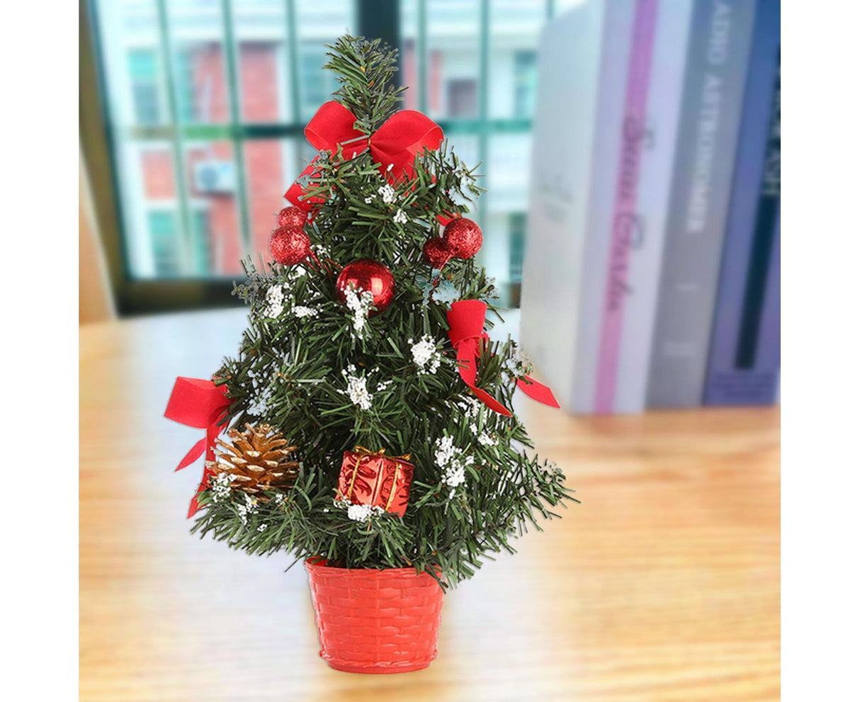 30cm Mini Christmas Tree Artificial Christmas Tree-Red