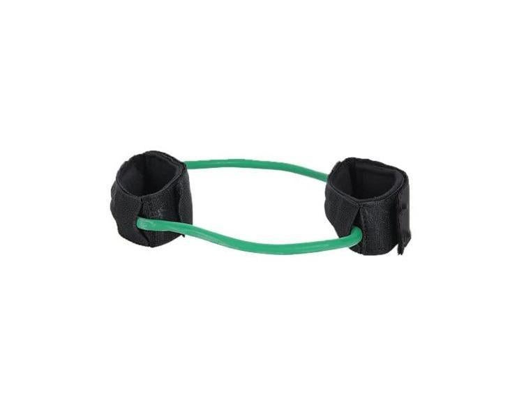 Leg Resistance Band Exercise Cord with Non-Slip Padded Ankle Cuffs - Green